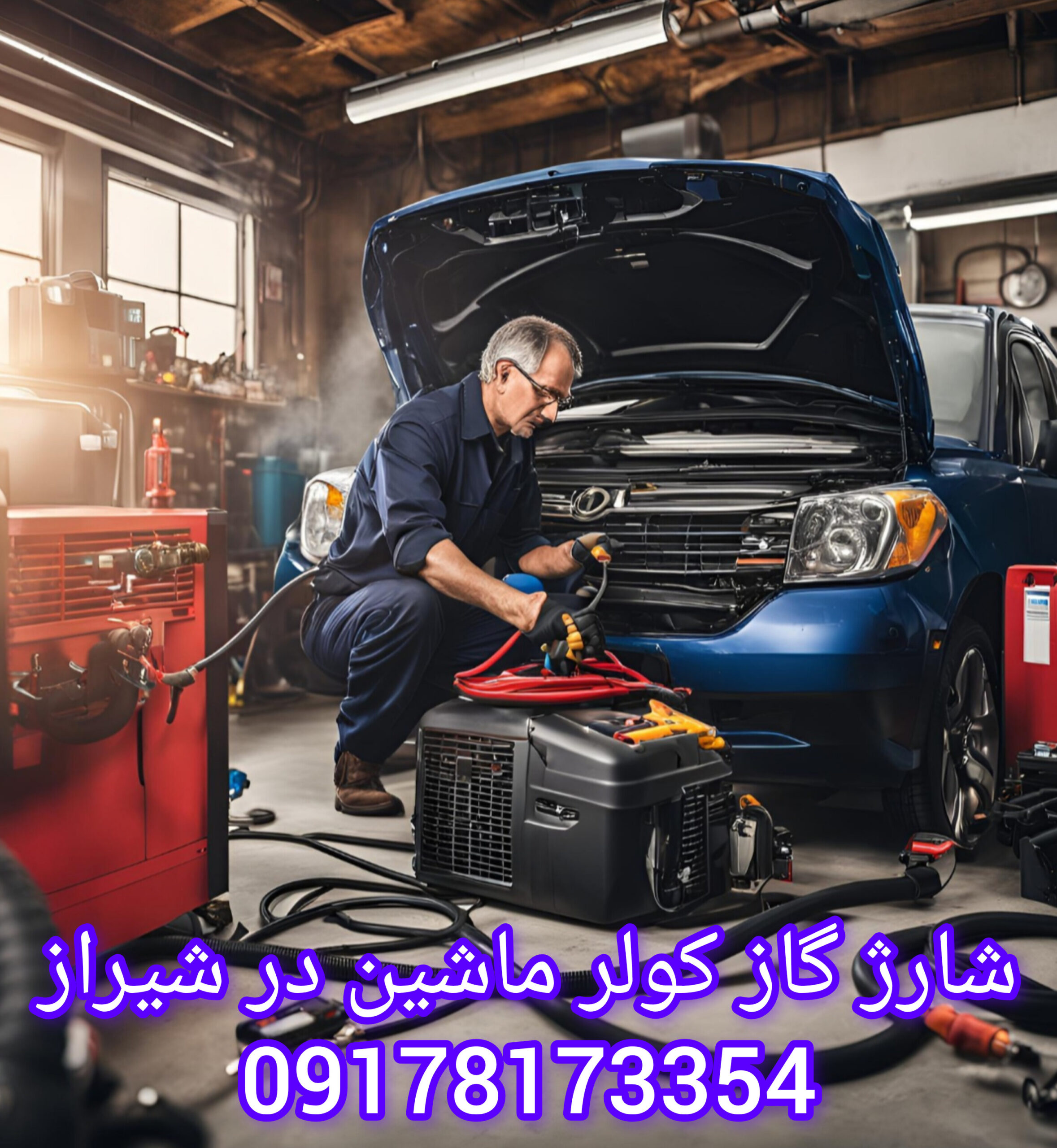 شارژ گاز گولر ماشین در شیراز